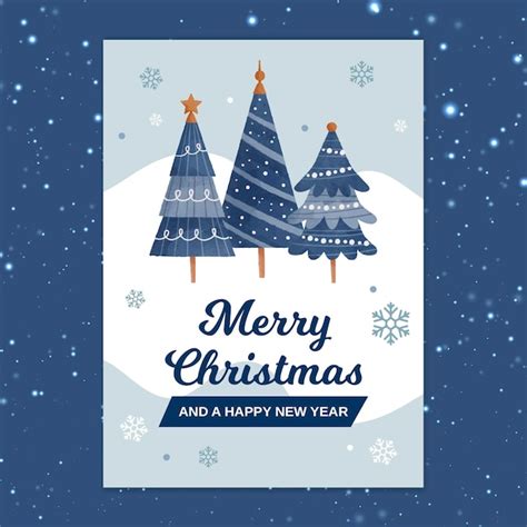 Free Vector | Merry christmas card template