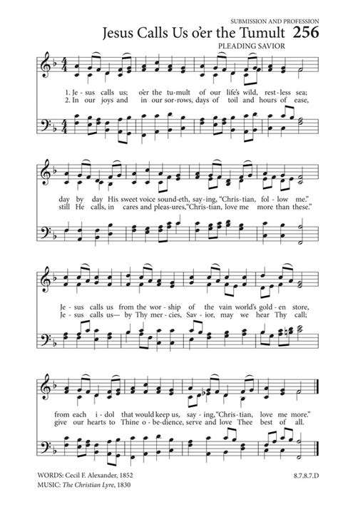 Jesus Calls Us, O'er the Tumult | Hymnary.org