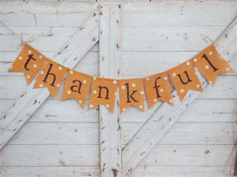 Thanksgiving Decor Thankful Banner Thanksgiving Banner