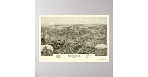 Dunmore, PA Panoramic Map - 1892 Poster | Zazzle