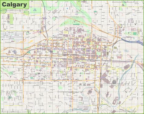 City Of Calgary Map | Campus Map