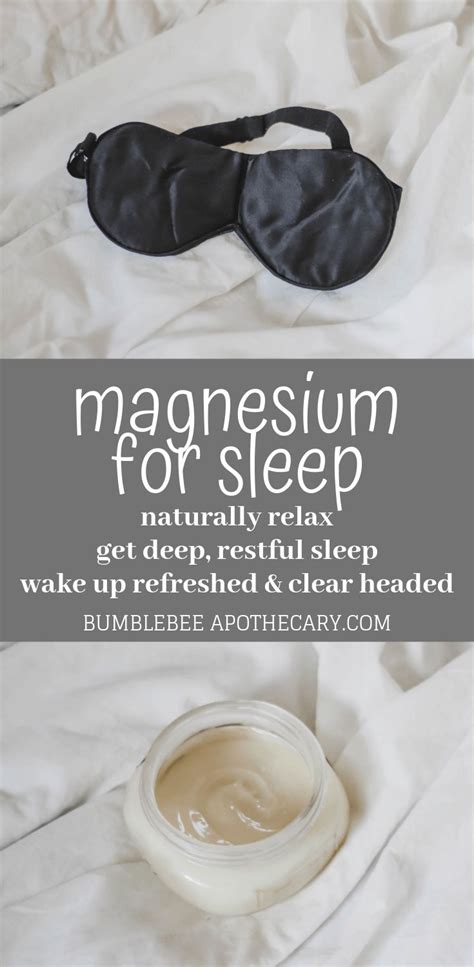 Magnesium for Sleep | Better Sleep Naturally | Magnesium for sleep, Restful sleep, Magnesium ...