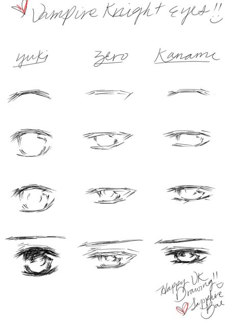 How to Draw Vampire Knight: Eyes part 1 by SapphireBae on DeviantArt