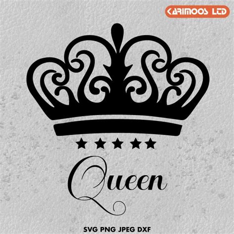 204 Queen Crown Logo Svg SVG PNG EPS DXF File