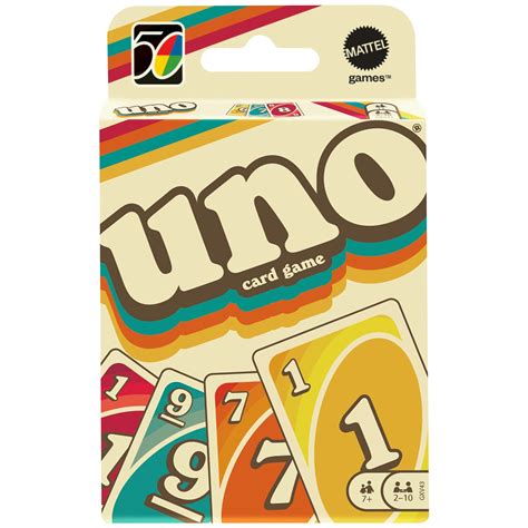 Buy UNO GXV43 Iconic Series 1970's Matching Card Game Featuring Decade-Themed Design, 112 Cards ...