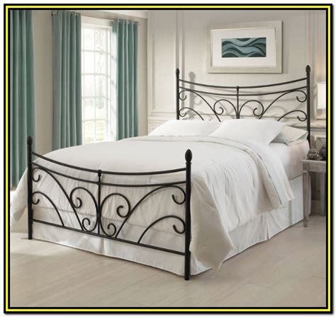 White Wrought Iron Bed Frames Queen Size - Bedroom : Home Decorating ...