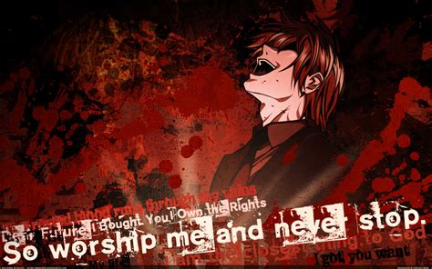 Light Yagami Laugh - Yellow Flower Wallpaper