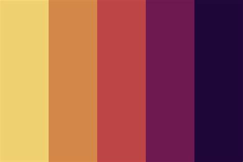 Yellow-Purple Fade Color Palette