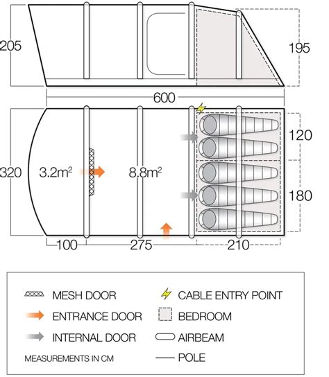 Vango Capri II Air 500XL Tent - 2020 Model