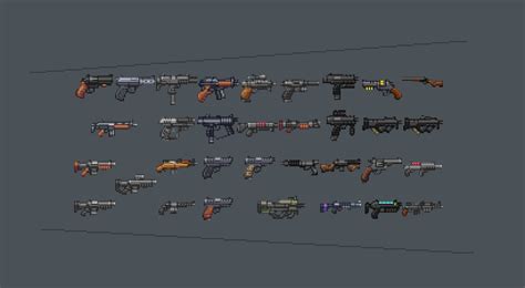 ArtStation - Armolitskiy's guns sprite sheet