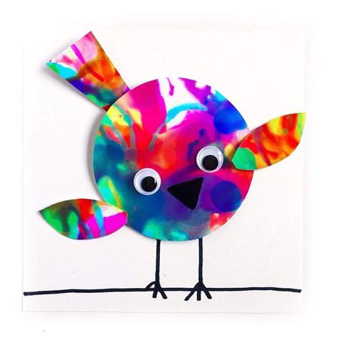 QUICK & EASY BIRDIE ART | Bird crafts preschool, Bird crafts, Preschool ...