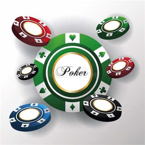 Chips for Poker and Casino Game Design Stock Vector - Illustration of lucky, cash: 110240880