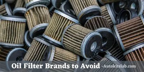 5 Worst Oil Filter Brands To Avoid- Alternatives Recommended