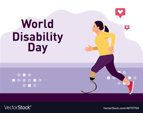 Poster of international disability day Royalty Free Vector