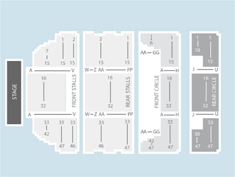 Seated Seating Plan - Manchester Apollo