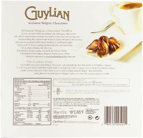 Guylian Belgium Chocolates 22 Piece Artisinal Seashell Truffles, Hazelnut Filling, 8.8 Ounce ...