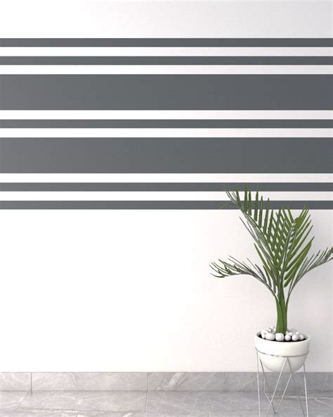 Horizontal striped wall paint design – Artofit