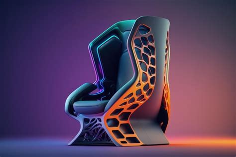 Premium AI Image | Futuristic gamer chair illustration gamer concept ...