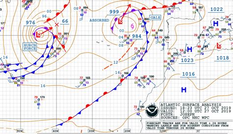 North Atlantic Hurricane Force Wind Warning - Ocean Weather ...