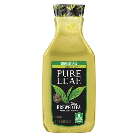 Pure Leaf Real Brewed Tea Unsweetened Green Tea 59 Fl. Oz. - Walmart.com - Walmart.com