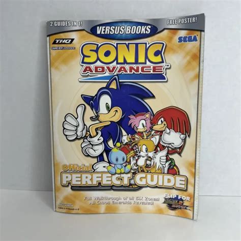 SONIC ADVENTURE 2 Battle Sonic Advance Official Perfect Game Guide No Poster $16.95 - PicClick