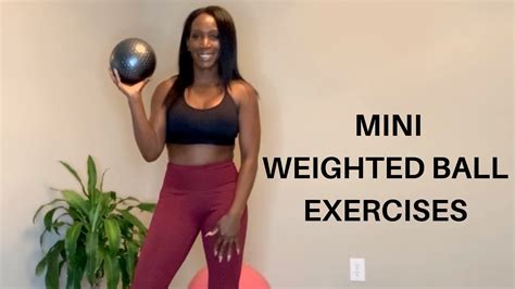 Mini Weighted Ball Exercises - YouTube