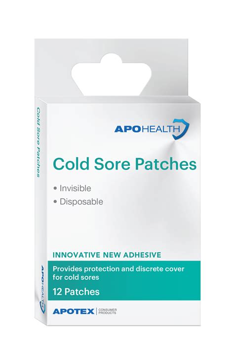 ApoHealth Cold Sore Patches [Box of 12] - LFA