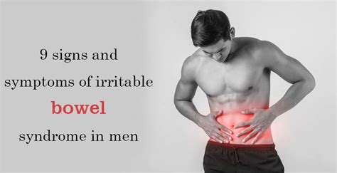 9 signs and symptoms of irritable bowel syndrome in men