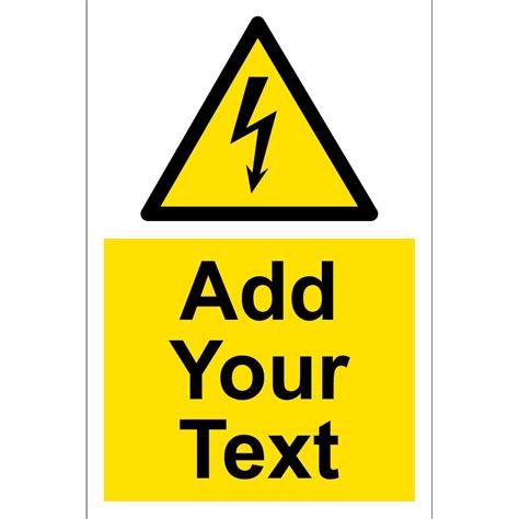 Custom Electrical Hazard Signs - from Key Signs UK