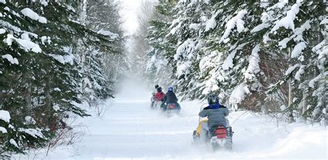 Snowmobiling Upper Peninsula of Michigan