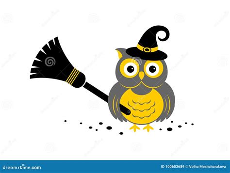 Halloween Owl. Vector Illustration Stock Vector - Illustration of celebration, mystery: 100653689