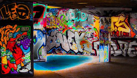 Skatepark Graffiti Southbank 3 Digital Art by Mo Barton