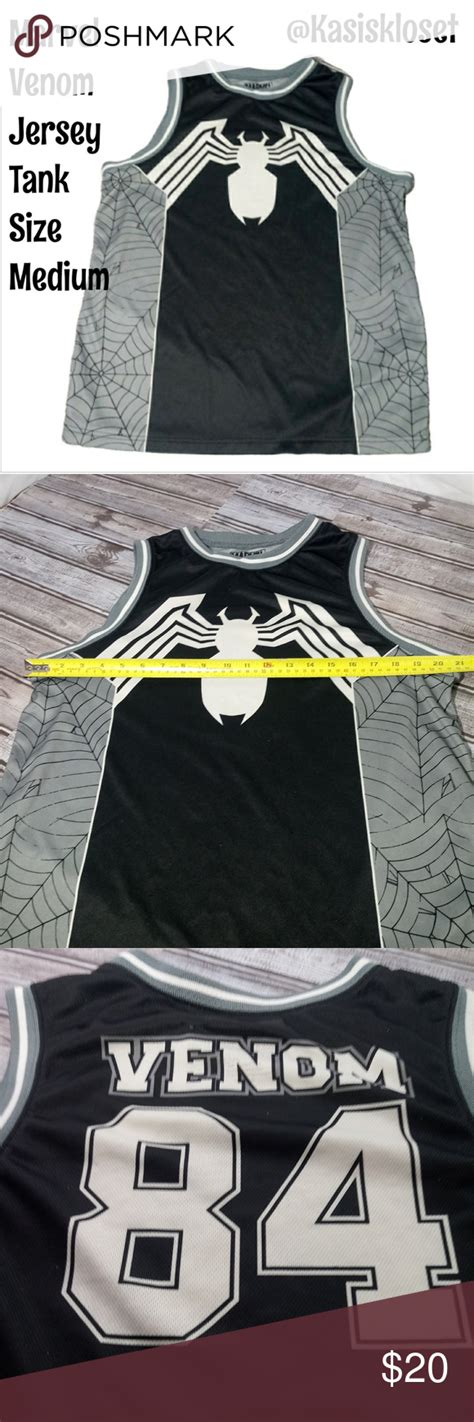 ⭐2/$10⭐Marvel Venom Basketball Jersey Tank M | Jersey tanks, Marvel ...