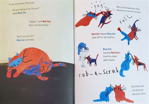 Red Cat, Blue Cat: Purr-fectly Inspiring Creativity