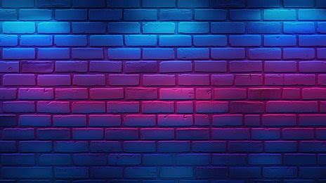 Background Of Brick Wall Texture With Neon Lights, Neon Light Texture ...