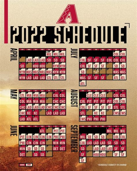 Arizona Diamondbacks Spring Training Schedule 2025 - Lenna Nicolle