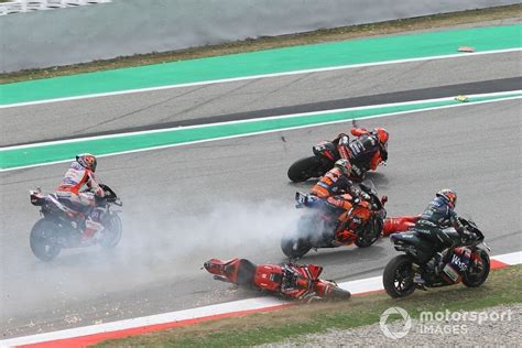 Bagnaia escapes serious injury in horror Catalan MotoGP crash