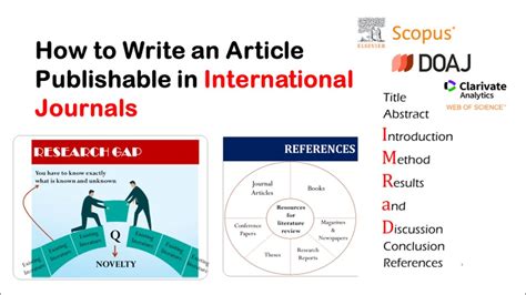 How to Write an Article Publishable in International Journals - YouTube