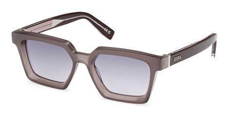 Ermenegildo Zegna EZ0214 20C Sunglasses in Frosted Grey | SmartBuyGlasses USA