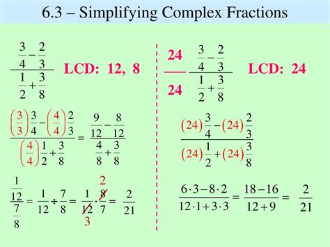 PPT - 6.3 – Simplifying Complex Fractions PowerPoint Presentation, free download - ID:4807090