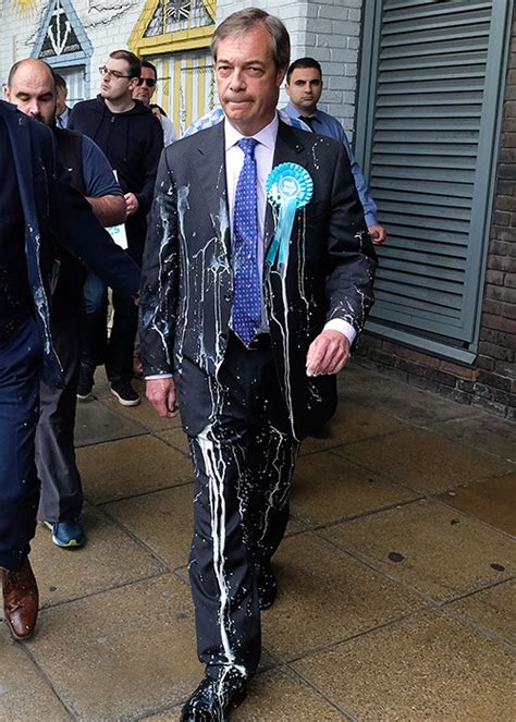 Nigel Farage Milkshake Attack Blank Template - Imgflip