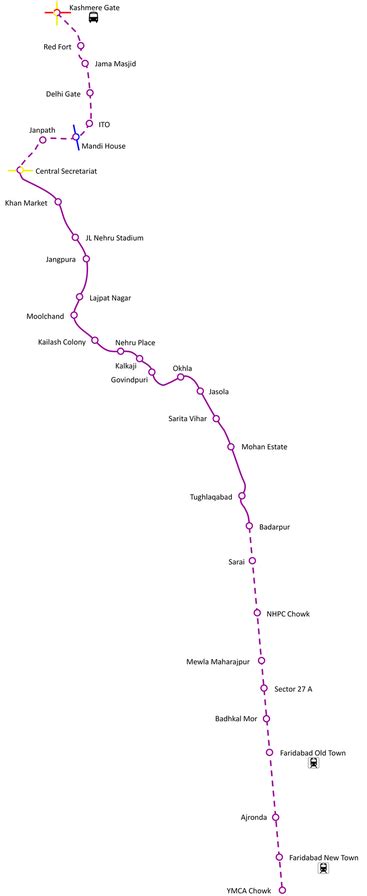 Delhi Metro Purple Line Route - Spring Baking Championship 2024
