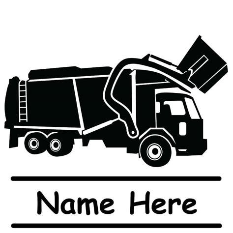 Rubbish Truck – Personalised Lunchbox Labels