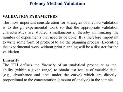 (PDF) Potency Method Validation 1 | M&H Trims - Academia.edu