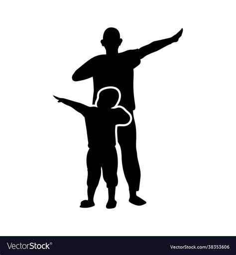 Father son icon design template isolated Vector Image