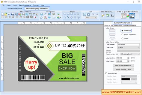 DRPU Barcode Label Maker Software - Professional create printable barcode tags