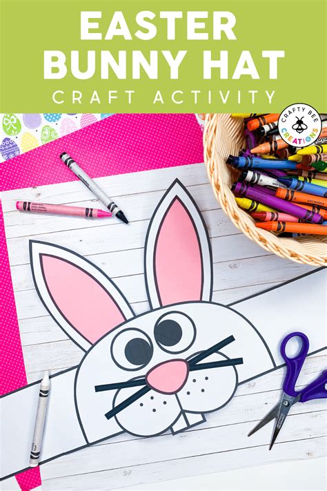 An Easy Easter Bunny Hat Craft to Wear in the Spring - Crafty Bee Creations