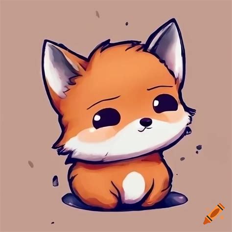 Adorable fluffy chibi fox on Craiyon