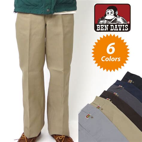 Original BEN Davis Pants Black- Nave- Charcoal- L. Gray- Khaki- Brown All Sizes | eBay