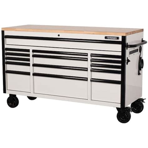 Reviews for Husky Tool Storage 61 in. W Heavy Duty White Mobile Workbench Tool Chest | Pg 5 ...